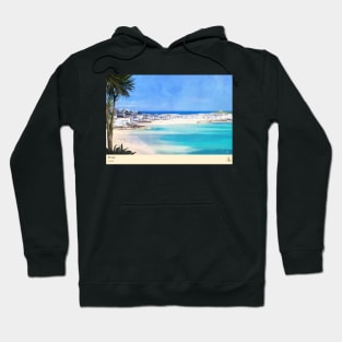 St Ives, Cornwall, Travel poster (Landscape) Hoodie